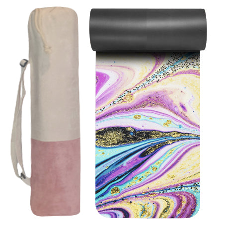 Electric x Gabby yoga mat and Peace yoga bag